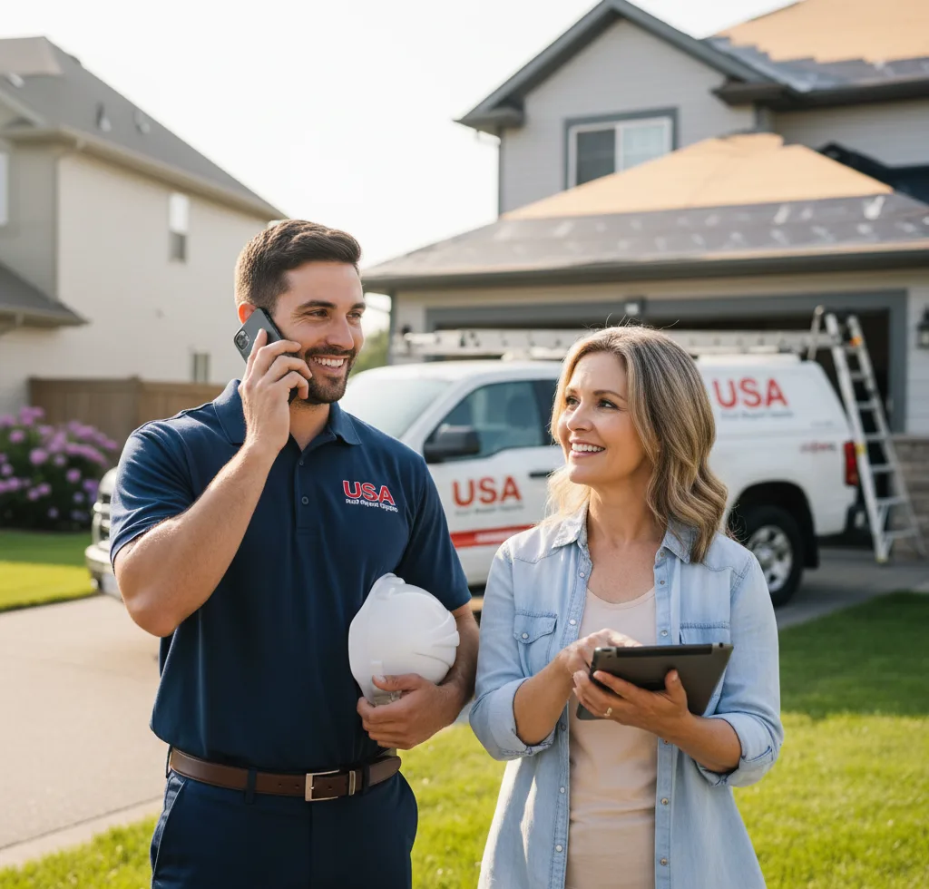 USA Roof Repair Experts customer support in Lawrence